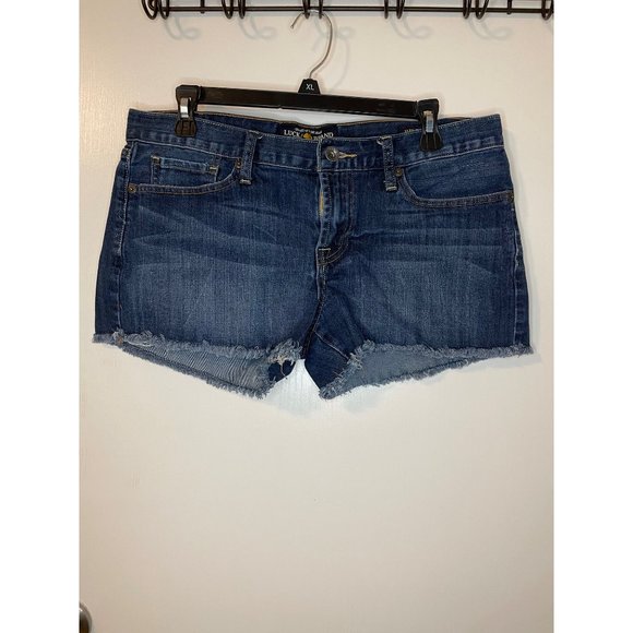 Lucky Brand Pants - Lucky Brand Riley Short  Woman's 10/30   Solid Blue Denim